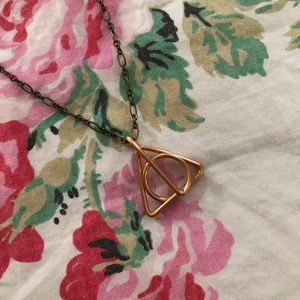 Handmade HP Deathly Hallows Wire Necklace